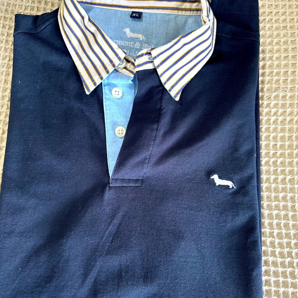 Harmont & Blaine Men's golf polo size XL navy